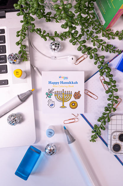 Happy Hanukkah Mini Coloring Book