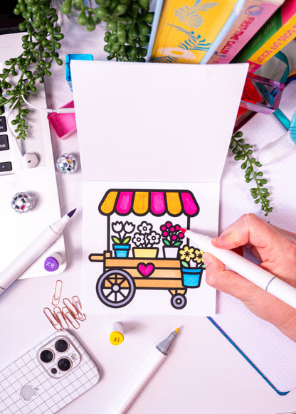 Quarterly Coloring + Calendar Subscription Box