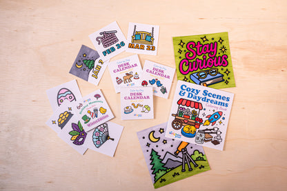 Quarterly Coloring + Calendar Subscription Box