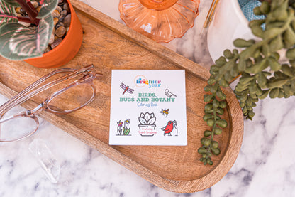 Birds Bugs and Botany Mini Coloring Book