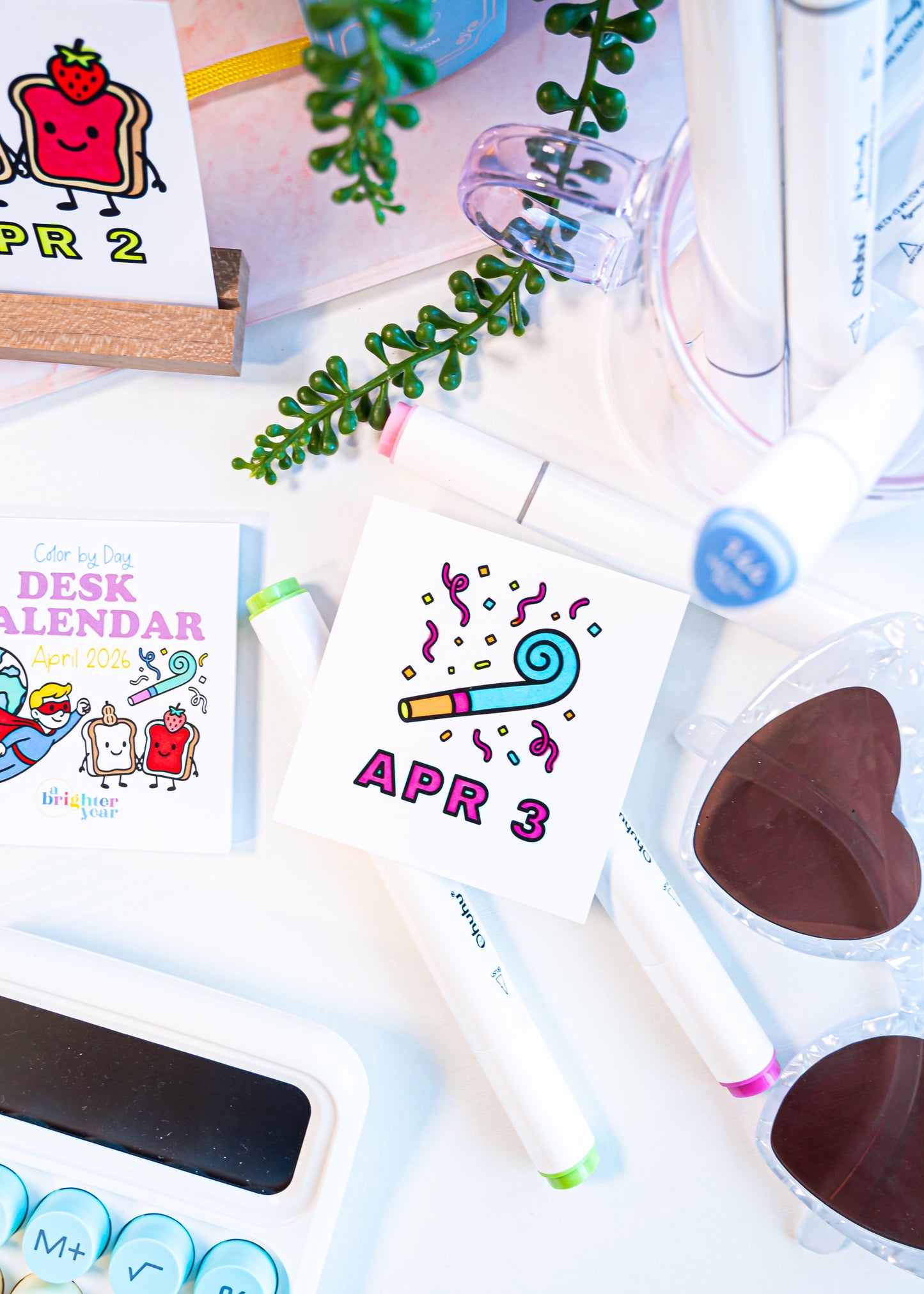 Quarterly Coloring + Calendar Subscription Box
