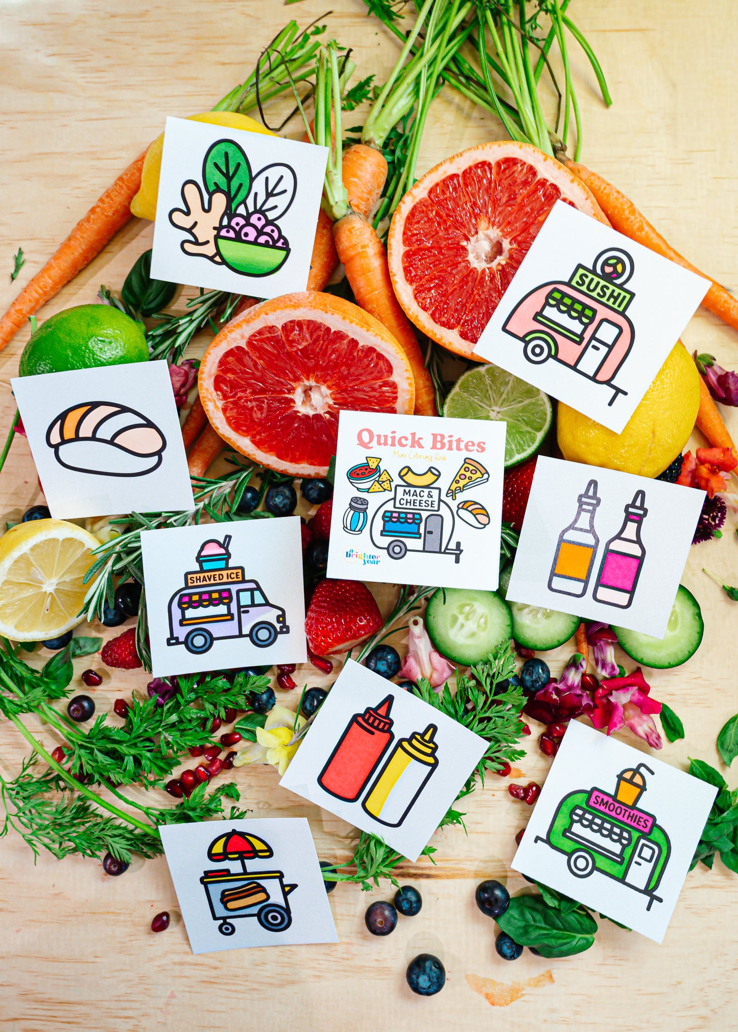 Quick Bites Mini Coloring Book