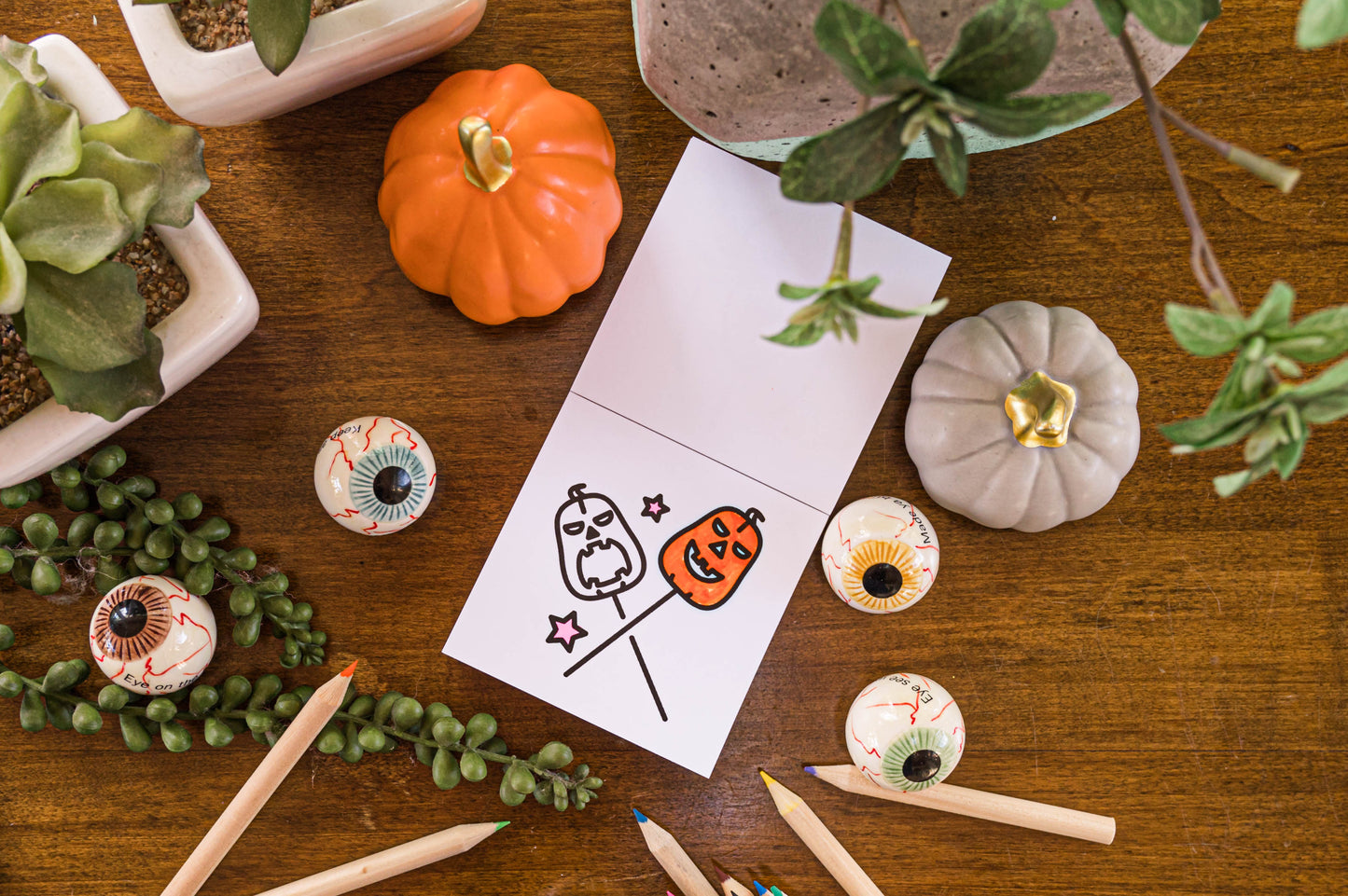 Color-Your-Own Halloween Village Bundle