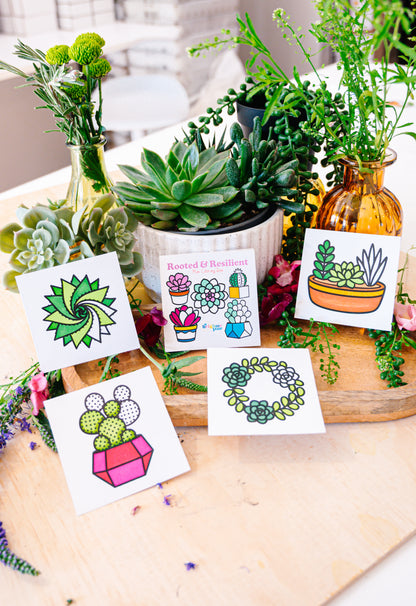 Rooted & Resilient Mini Coloring Book