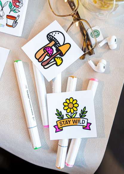 In Sunlight & Soil Mini Coloring Book