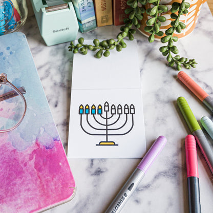 Happy Hanukkah Mini Coloring Book