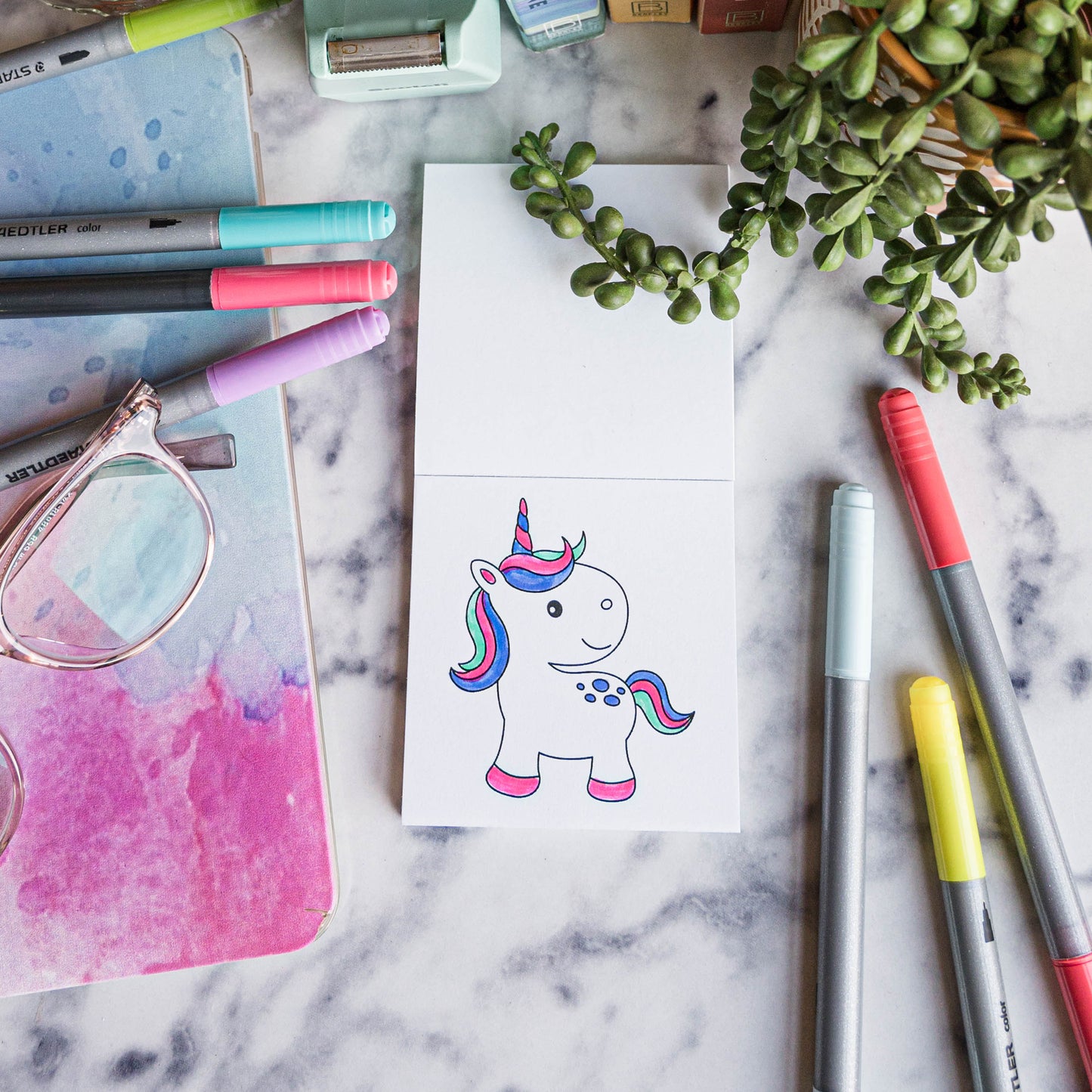 Mythical and Magical Mini Coloring Book