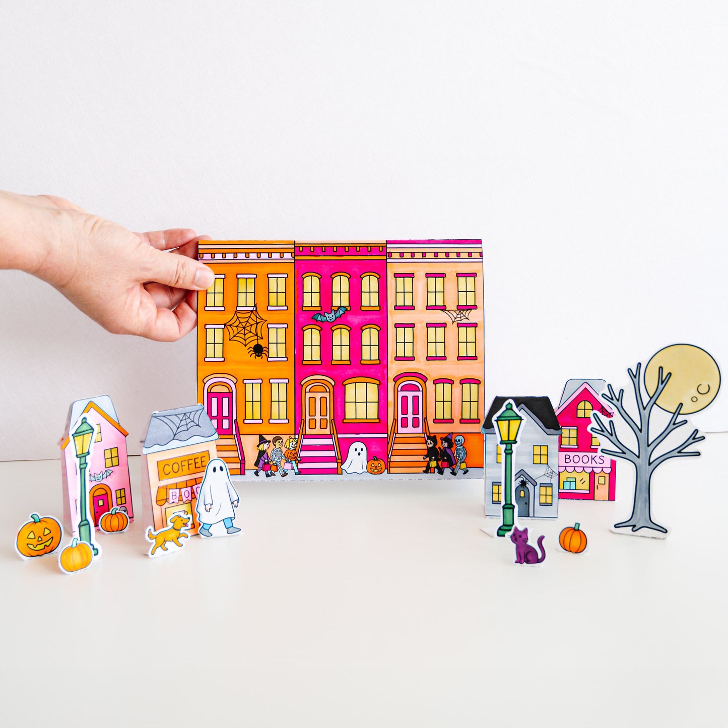 Color-Your-Own Halloween Village Bundle