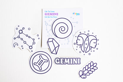 Color the Cosmos Stickers — Gemini