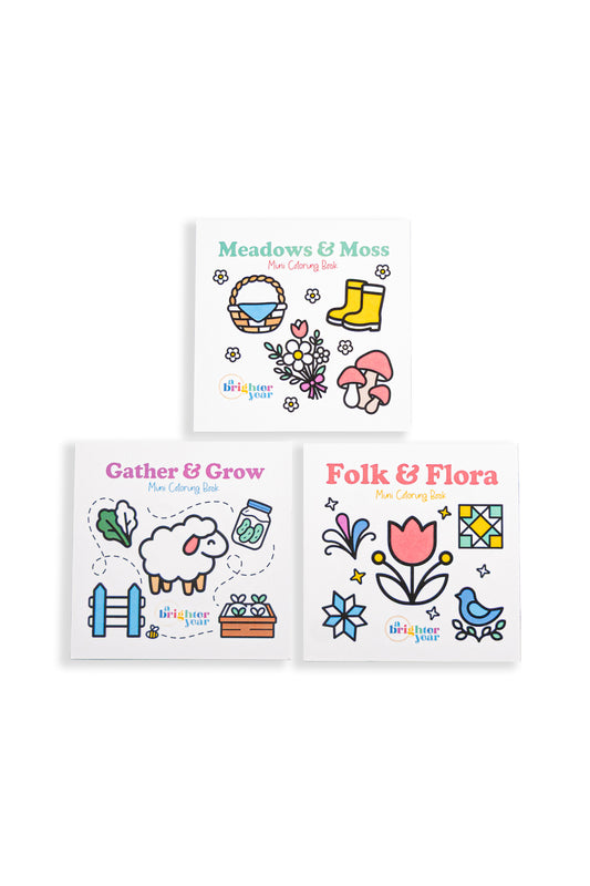 Quiet Cottage Mini Coloring Book Bundle