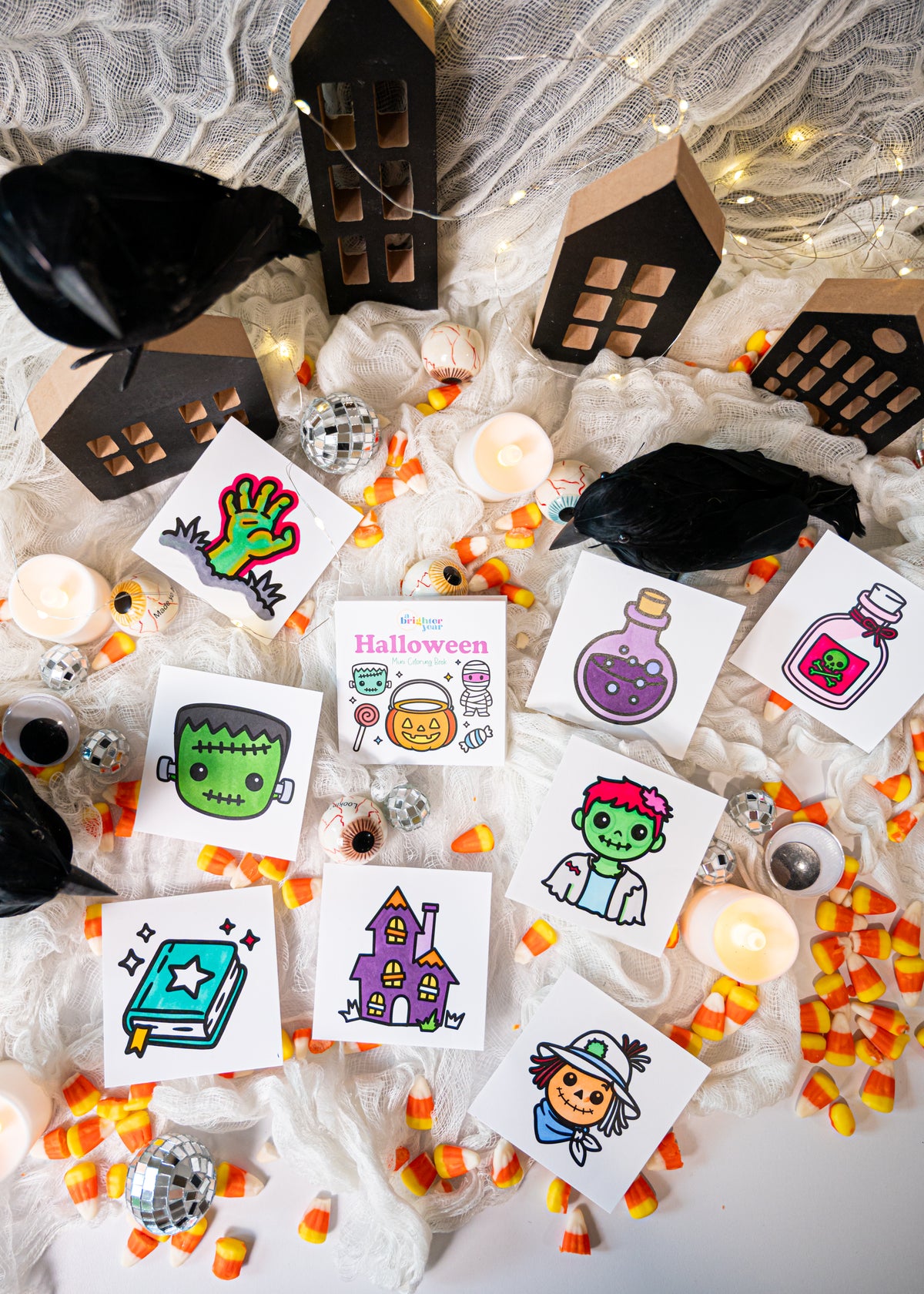 Halloween Mini Coloring Book