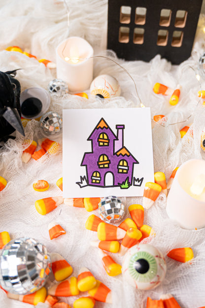 Halloween Mini Coloring Book