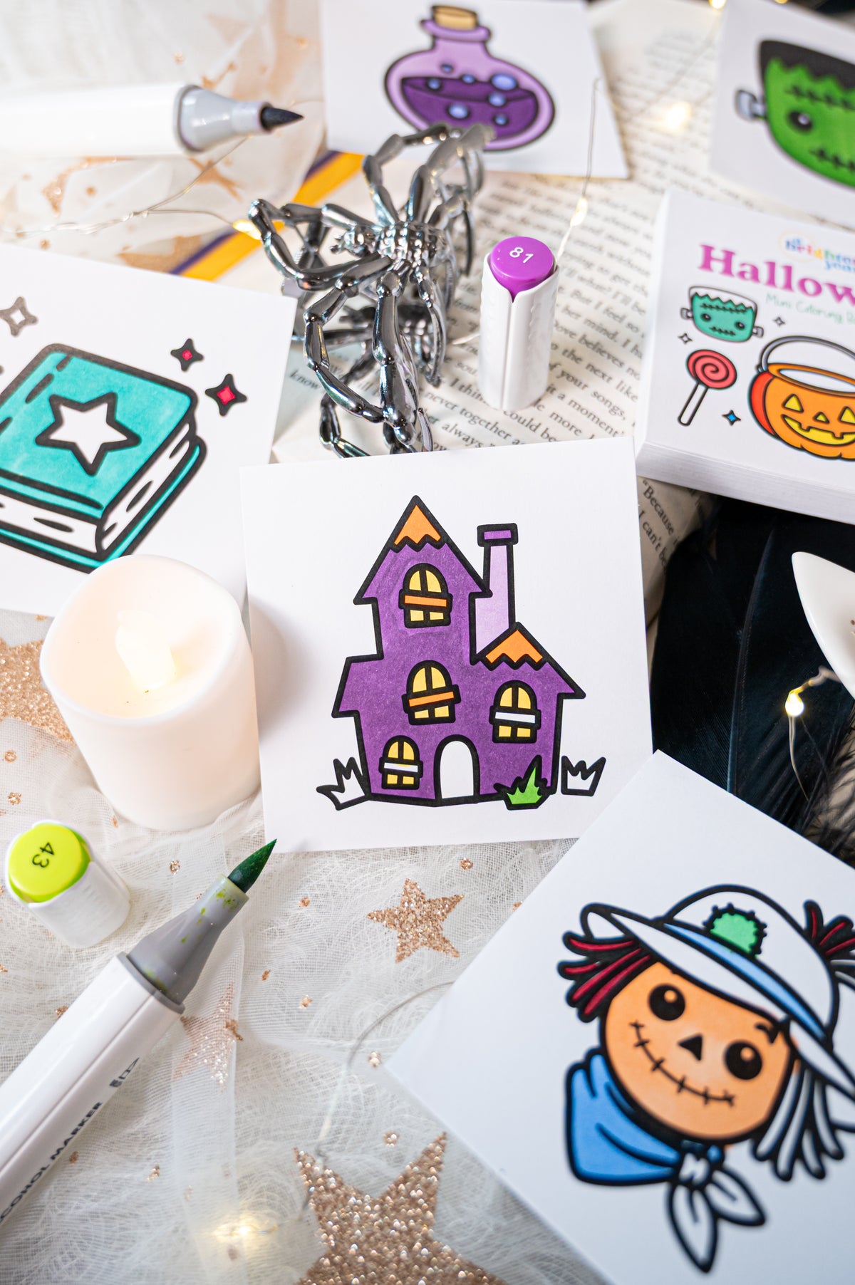 Halloween Mini Coloring Book