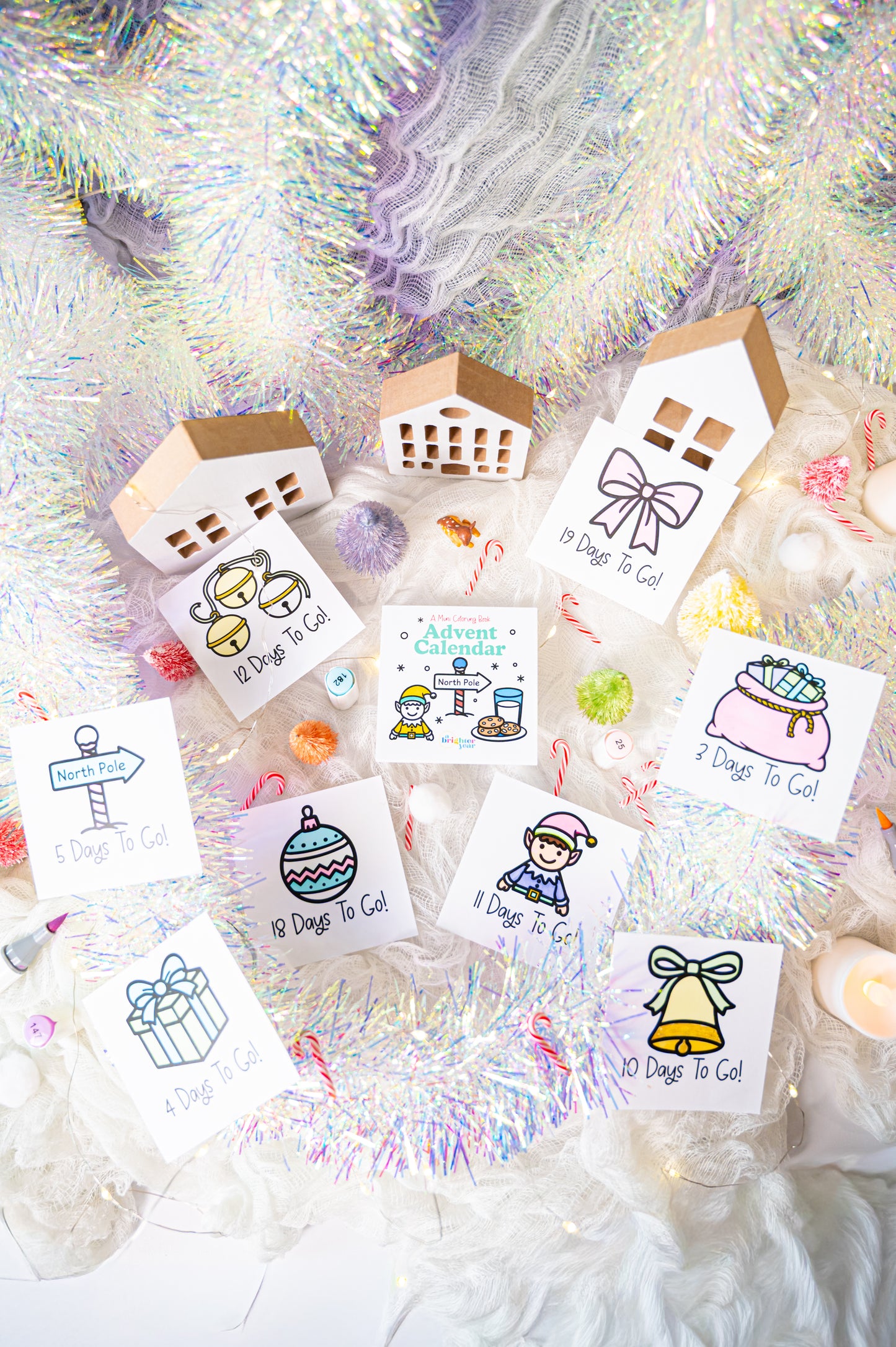 Advent Calendar Mini Coloring Book