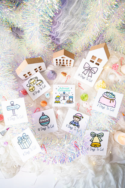 Advent Calendar Mini Coloring Book