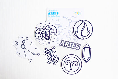 Color the Cosmos Stickers — Aries