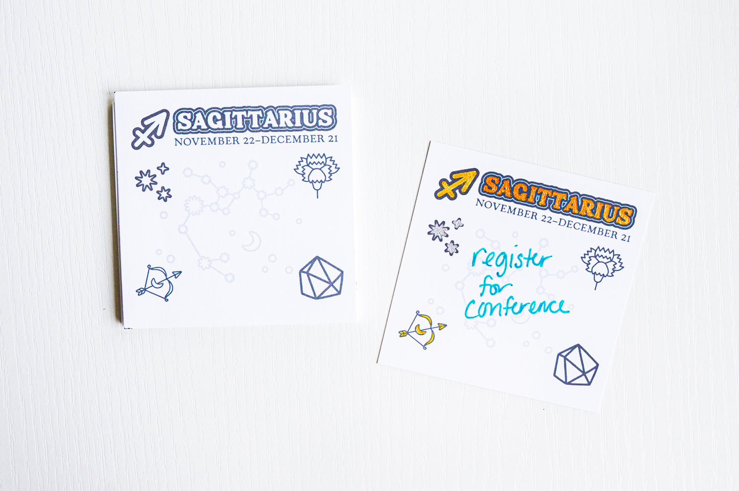 Color the Cosmos Post-It Notes — Sagittarius