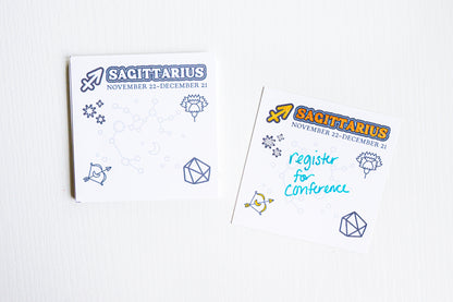 Color the Cosmos Post-It Notes — Sagittarius