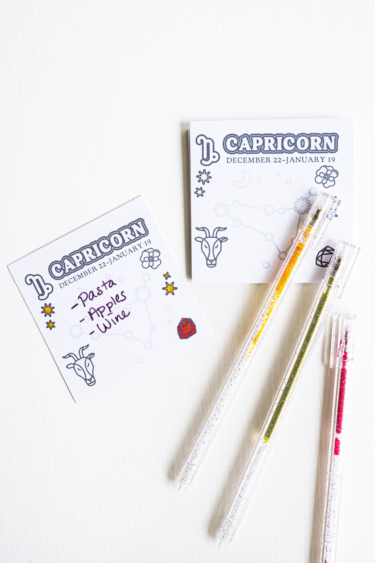 Color the Cosmos Post-It Notes — Capricorn