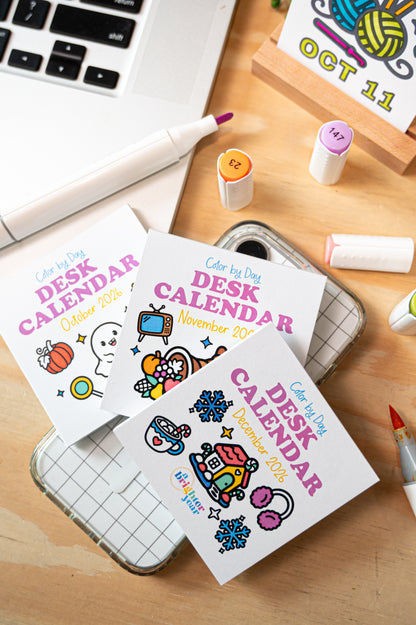 Quarterly Coloring + Calendar Subscription Box