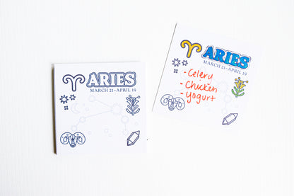 Color the Cosmos Post-It Notes — Aries