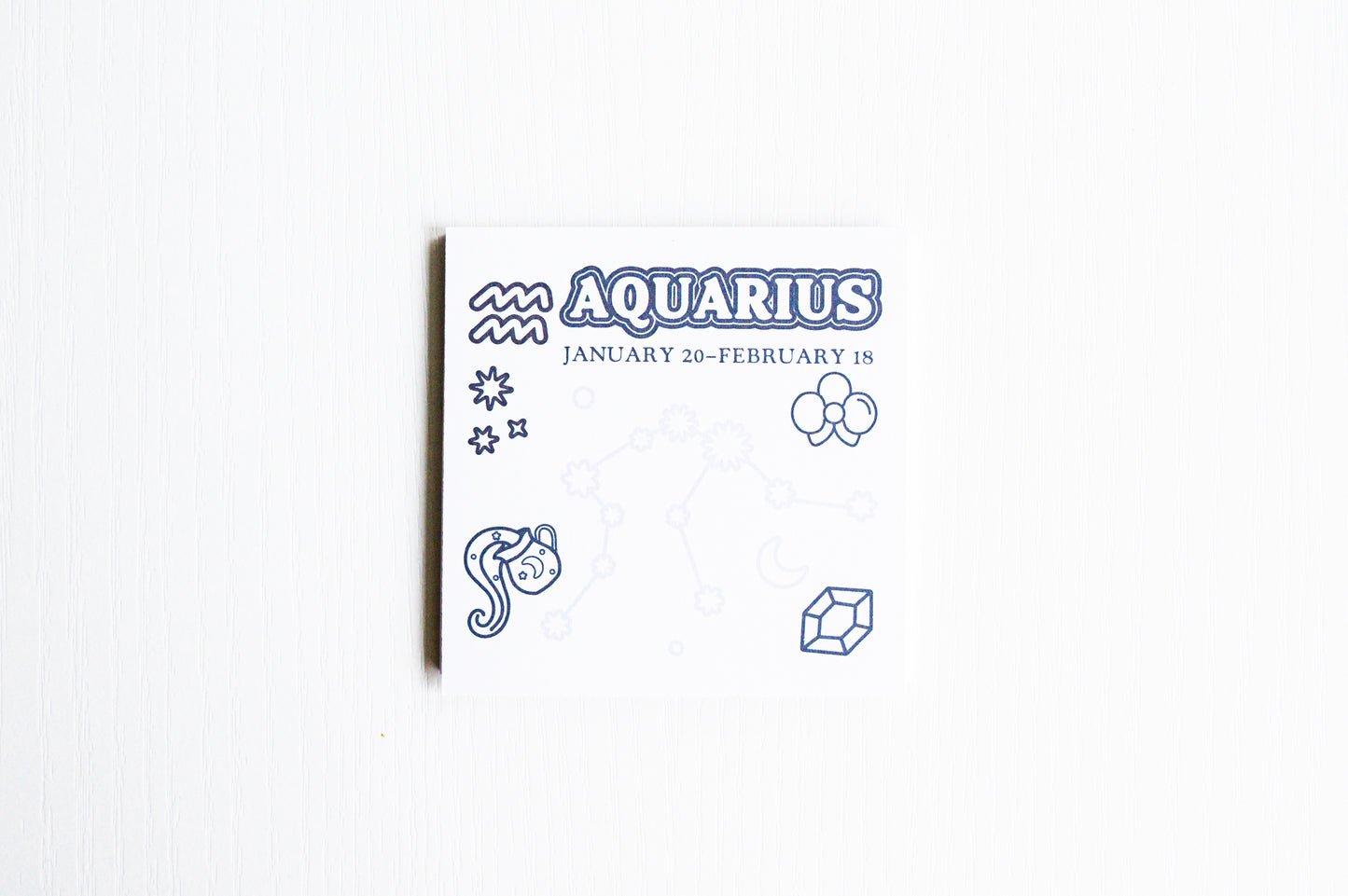 Color the Cosmos Post-It Notes — Aquarius