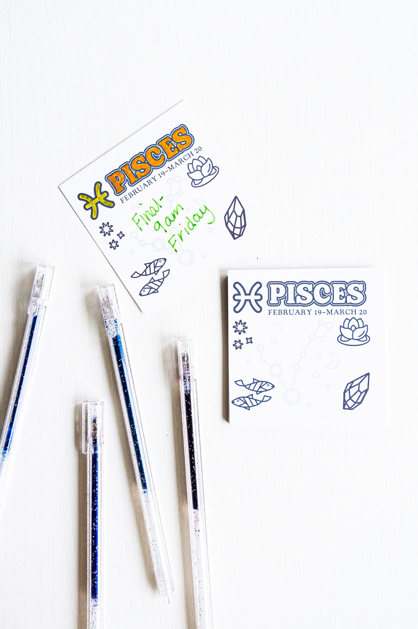 Color the Cosmos Post-It Notes — Pisces