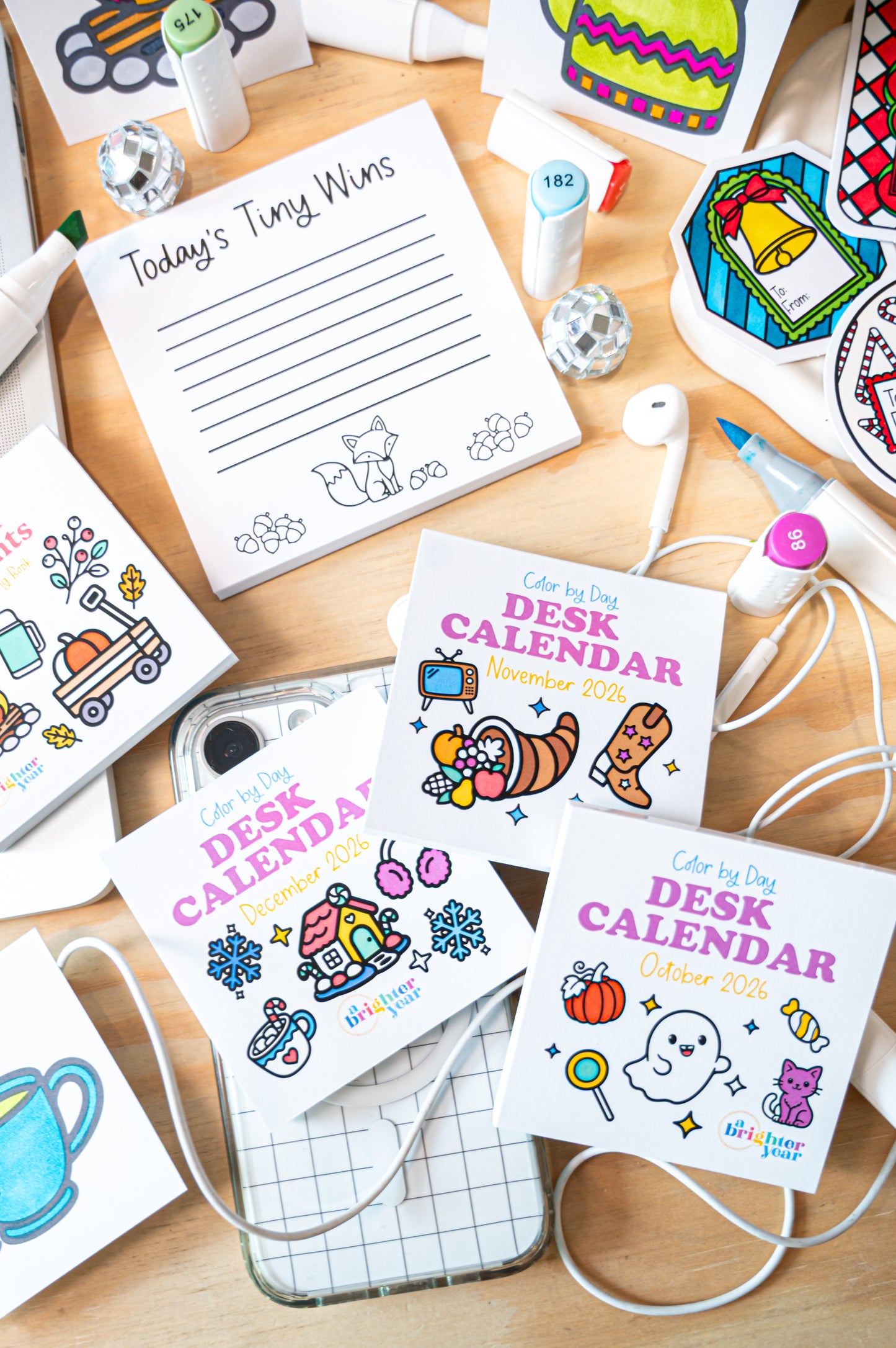 Quarterly Coloring + Calendar Subscription Box