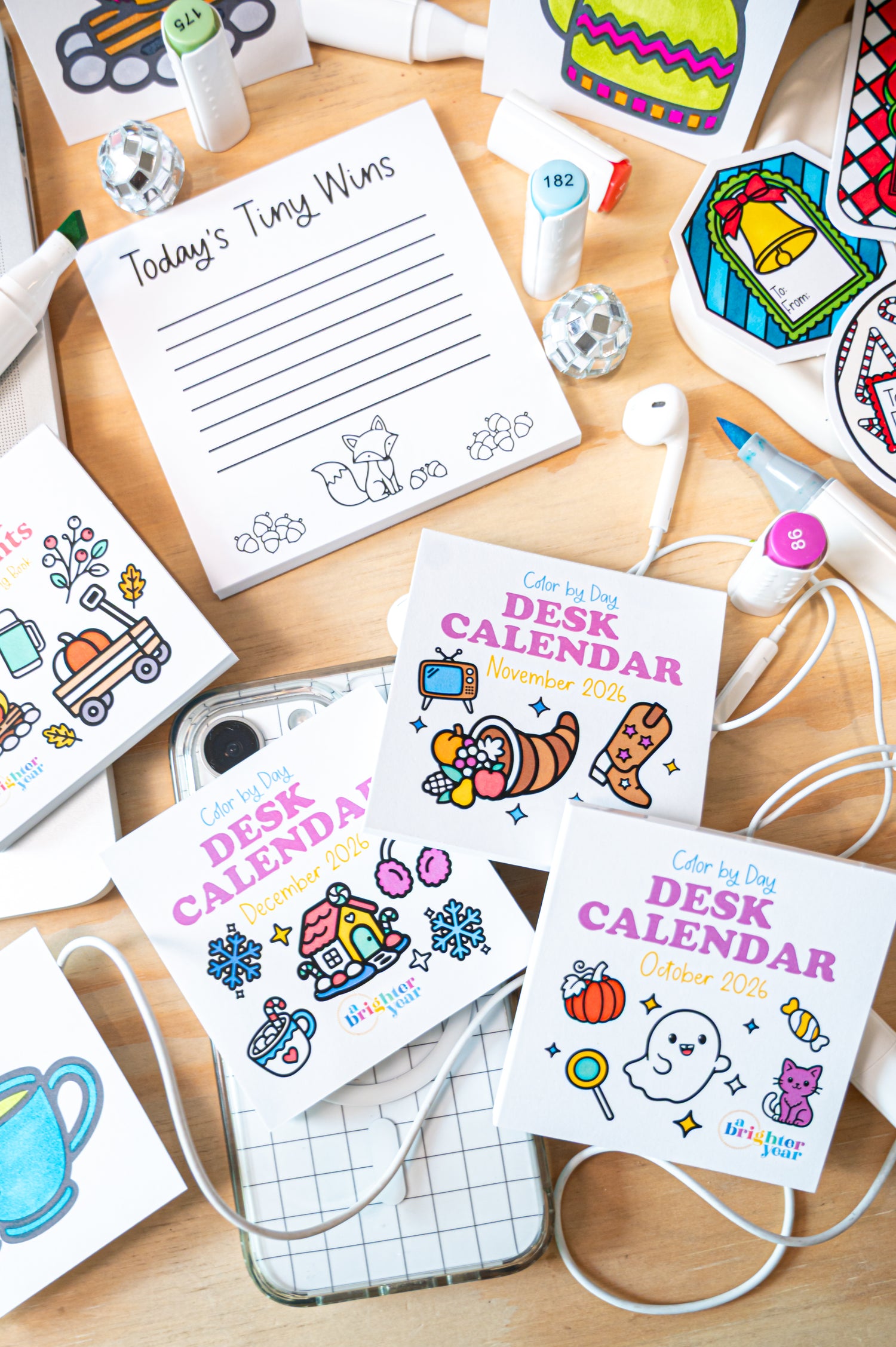 Quarterly Coloring + Calendar Subscription Box