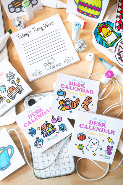 Quarterly Coloring + Calendar Subscription Box