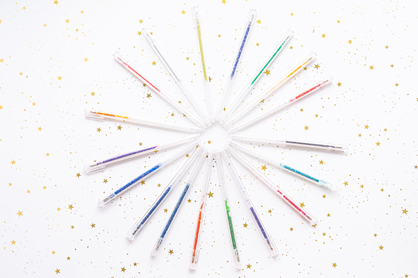 Grabie x A Brighter Year — Color The Cosmos Glitter Gel Pens, 18 pack