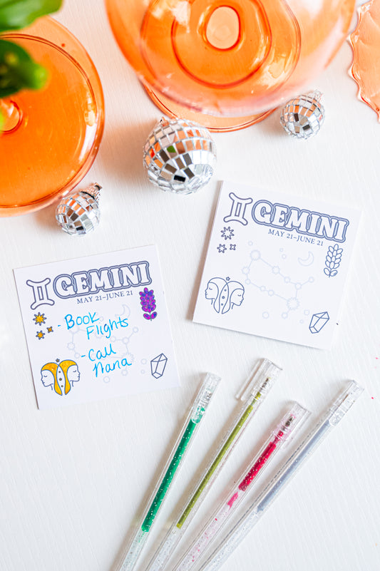 Color the Cosmos Post-It Notes — Gemini