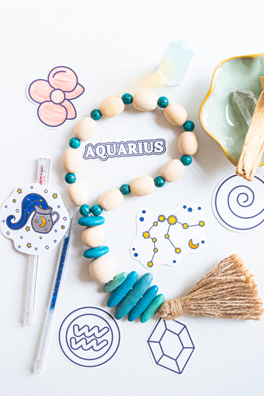 Color the Cosmos Stickers — Aquarius