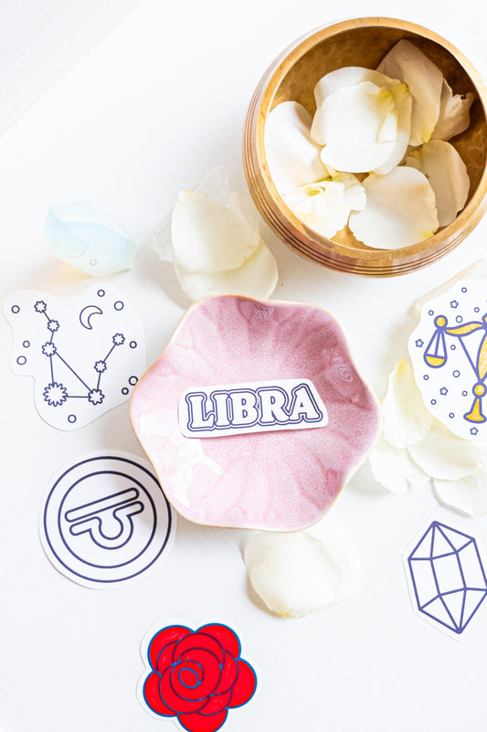 Color the Cosmos Stickers — Libra