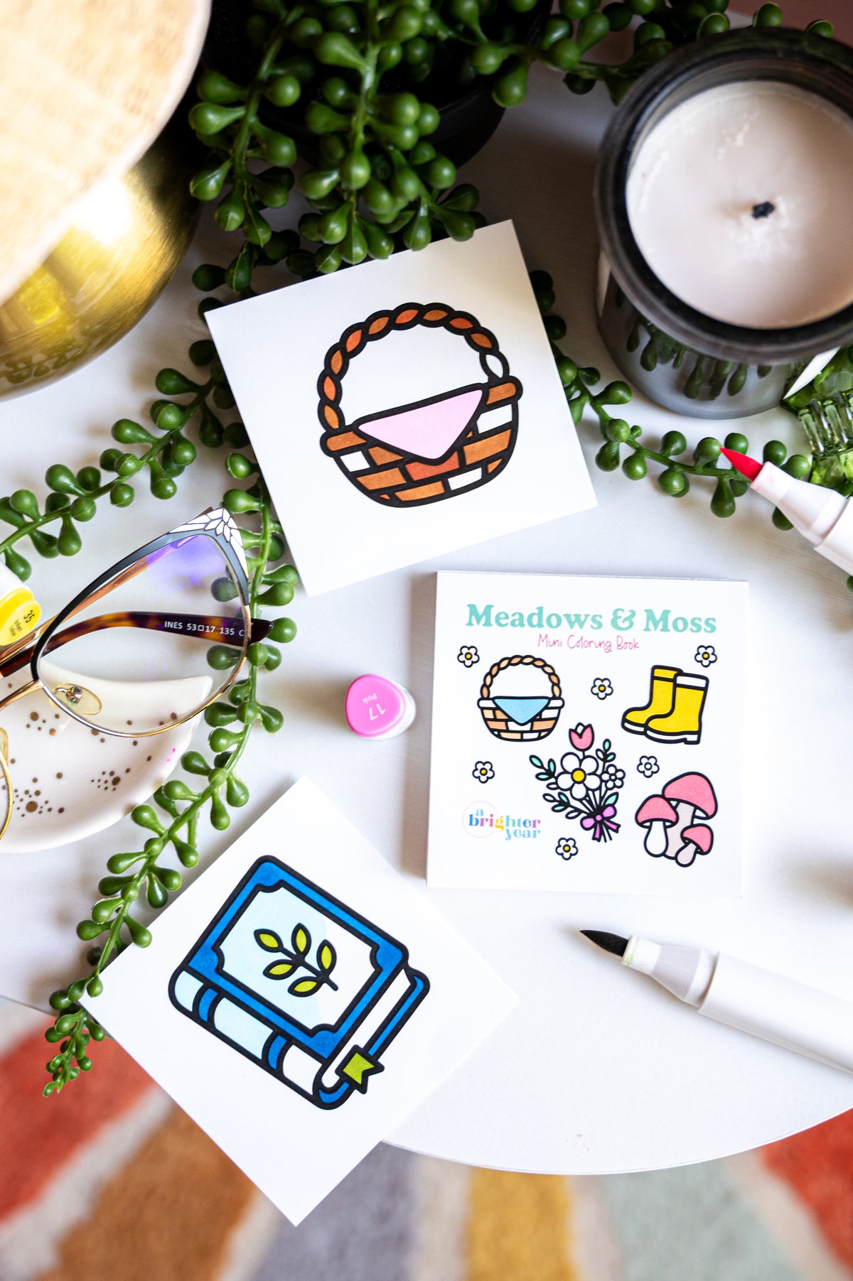 Meadows & Moss Mini Coloring Book