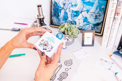 Space + Science Mini Coloring Book