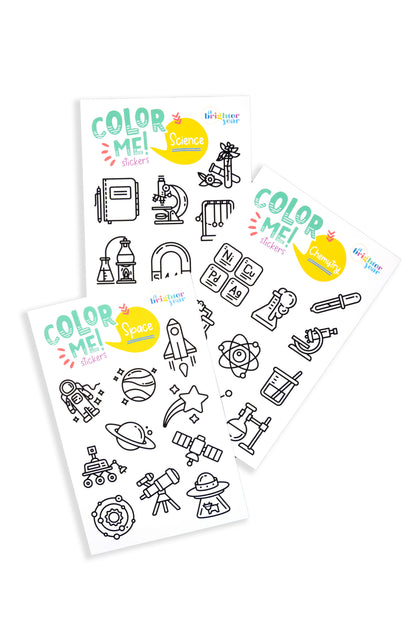 Gift Bundle with Mini Coloring Book, Sticker Sheet and Colored Pencils