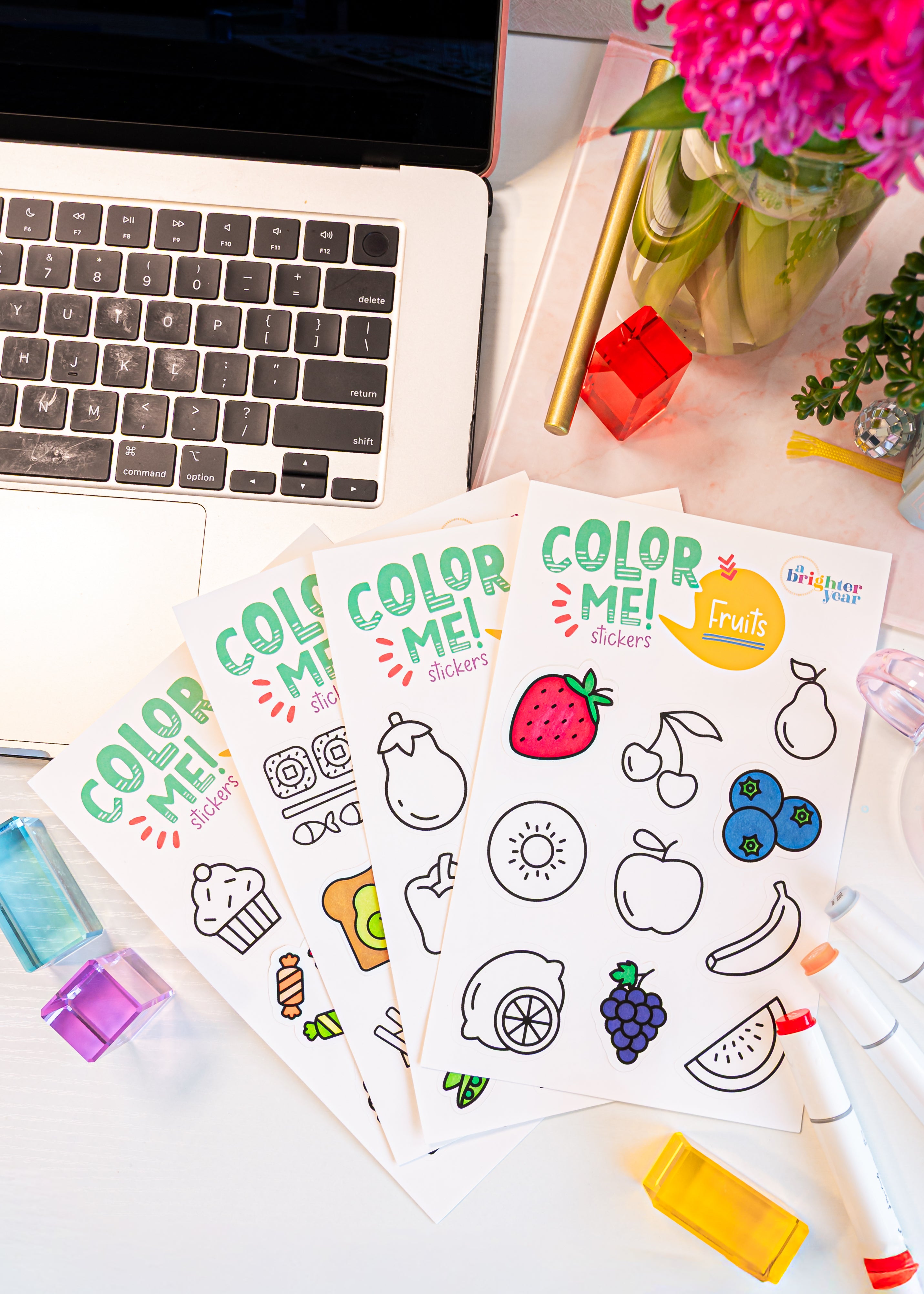 Colorable Sticker Bundles - A Brighter Year