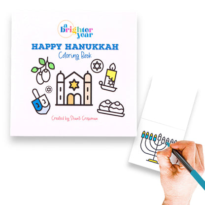 Happy Hanukkah Mini Coloring Book