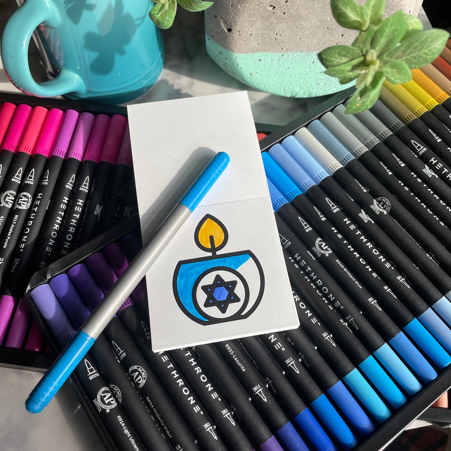 Happy Hanukkah Mini Coloring Book