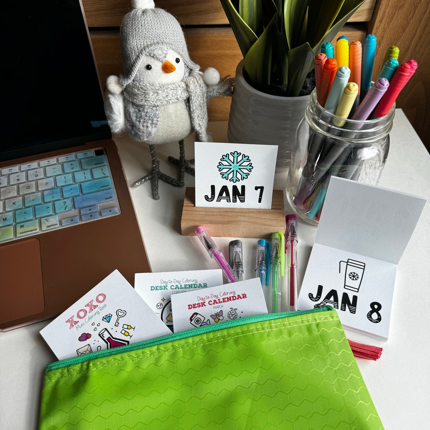 Quarterly Coloring + Calendar Subscription Box