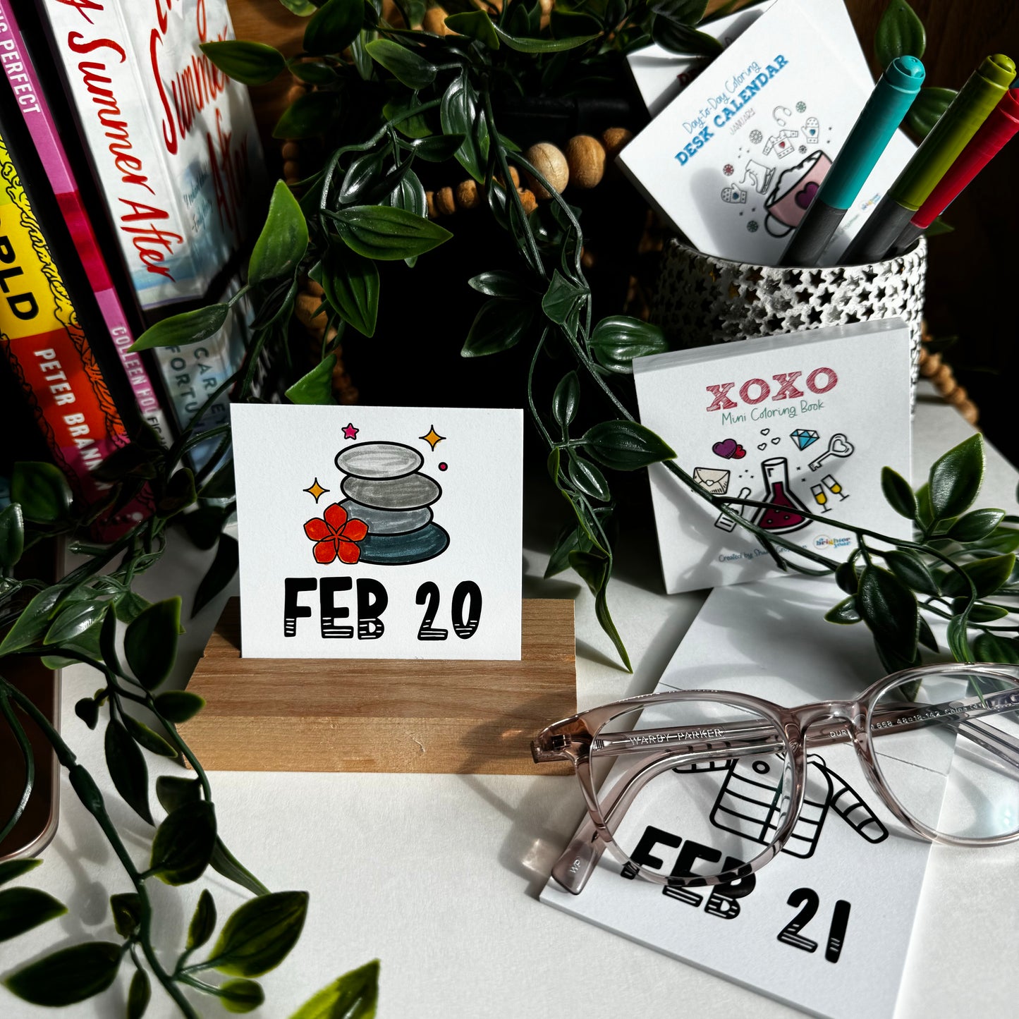 Quarterly Coloring + Calendar Subscription Box