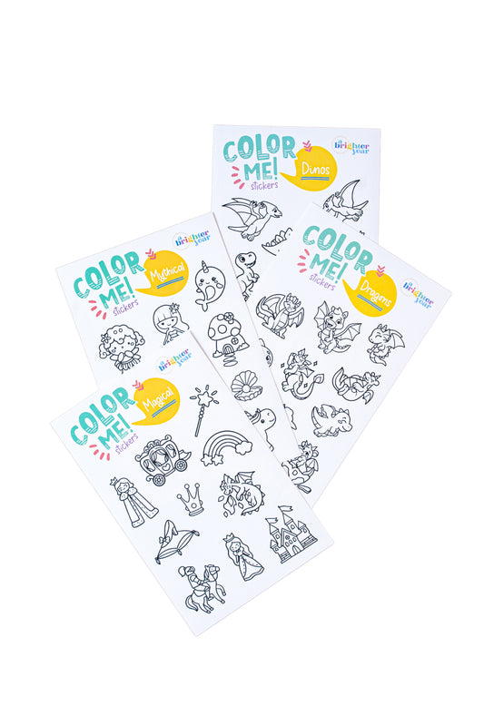 Mythical and Magical Color-Your-Own Sticker Bundle, 4-Pack