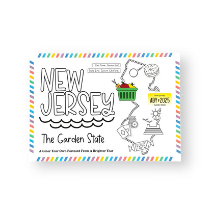 New Jersey Color-Your-Own Postcard