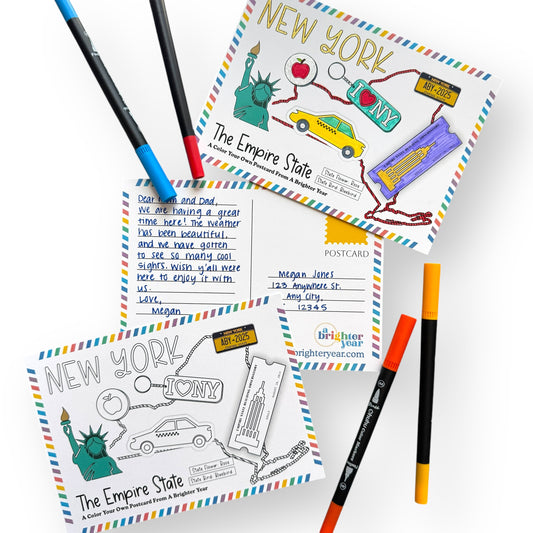 New York Color-Your-Own Postcard
