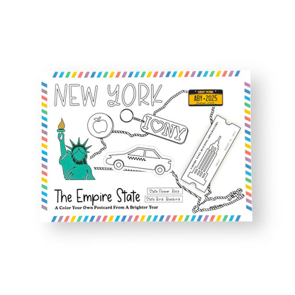 New York Color-Your-Own Postcard