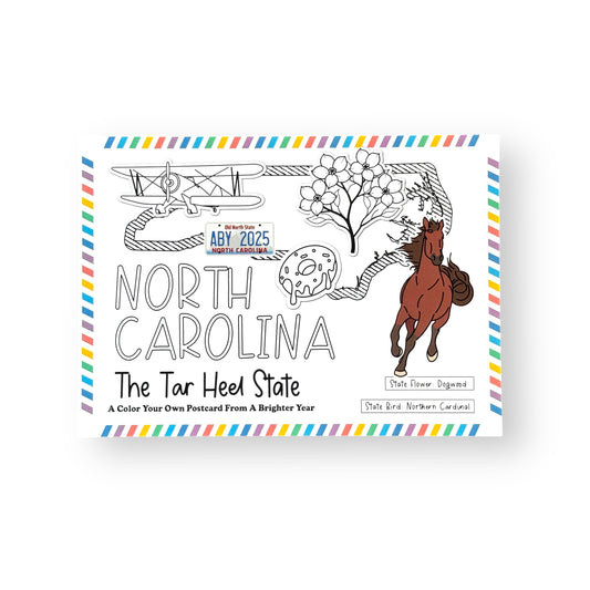 North Carolina Color-Your-Own Postcard