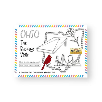 Ohio Color-Your-Own Postcard