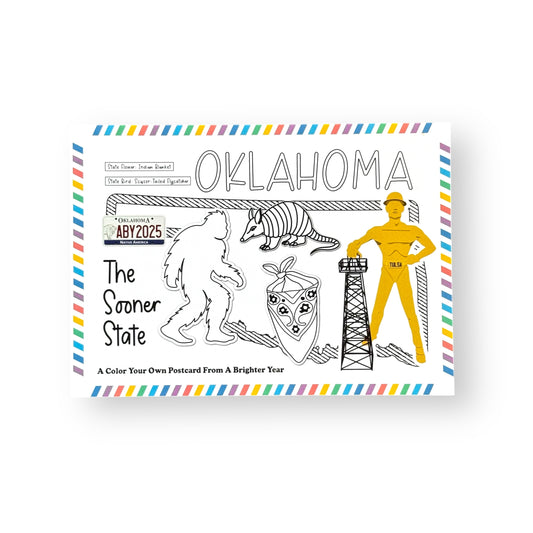 Oklahoma Color-Your-Own Postcard