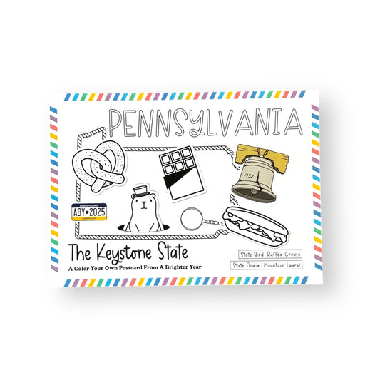 Pennsylvania Color-Your-Own Postcard